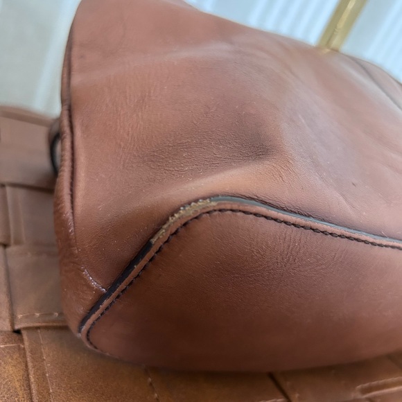 Etienne Aigner Vintage brown leather & suede patchwork shoulder bag - Picture 5 of 10